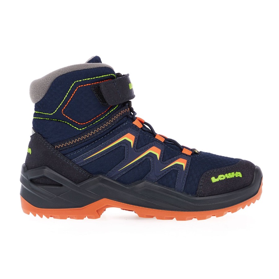 Fodtoj Hanwag | Lowa Kids Maddox Warm Gtx Mid Bla (Navy/Orange)