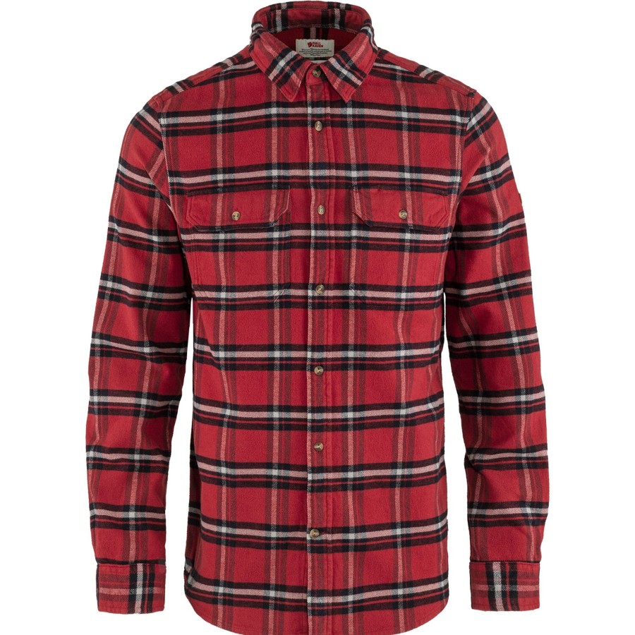 Herre Fjällräven | Fjallraven Mens Ovik L/S Heavy Flannel Shirt