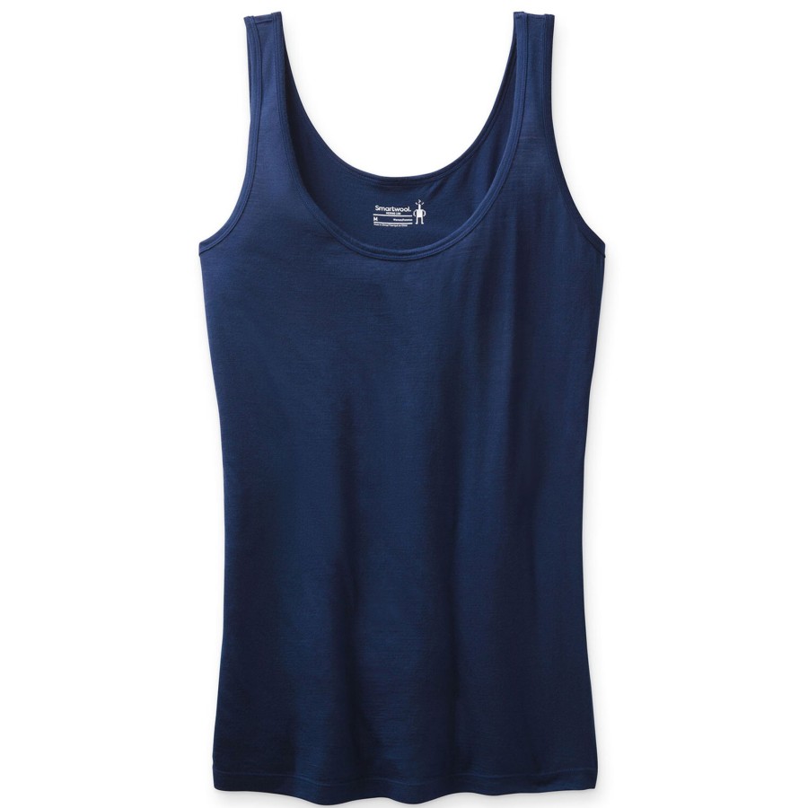 Dame Smartwool | Smartwool Womens Merino 150 Baselayer Tank Bla (Indigo Blue)