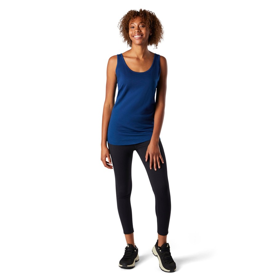 Dame Smartwool | Smartwool Womens Merino 150 Baselayer Tank Bla (Indigo Blue)