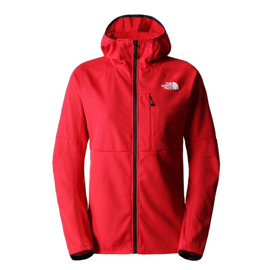 Dame The North Face | The North Face Womens Summit Futurefleece Full Zip Hoodie Rod (Tnf Red)