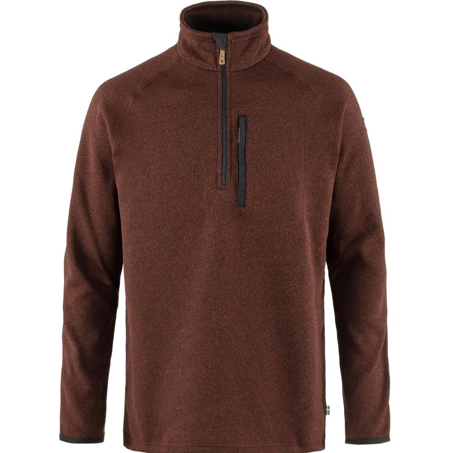 Herre Fjällräven | Fjallraven Mens Ovik Fleece Half Zip