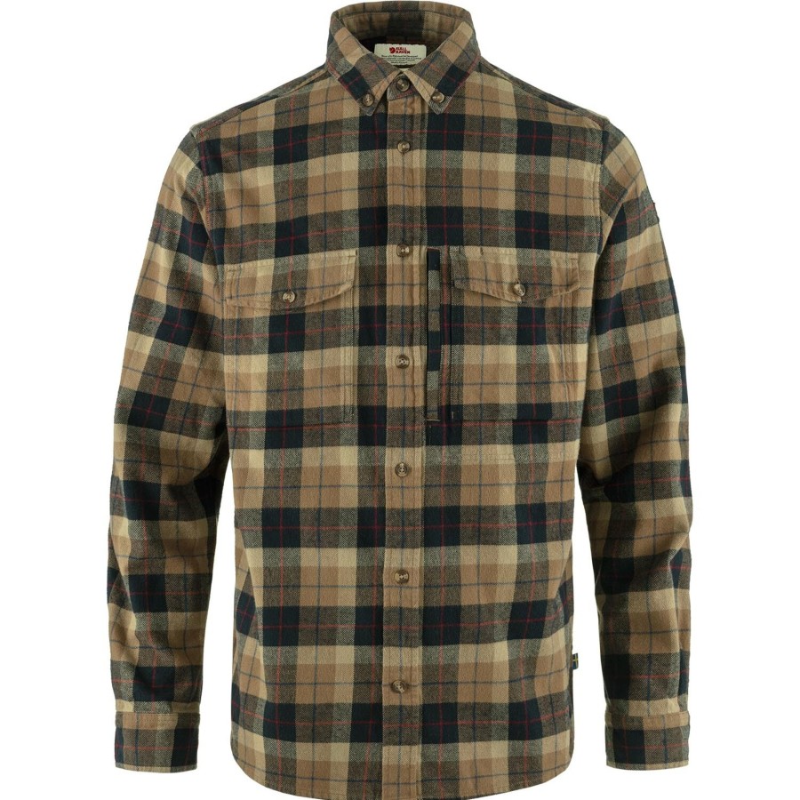 Herre Fjällräven | Fjallraven Mens Varmland Heavy Flannel Shirt