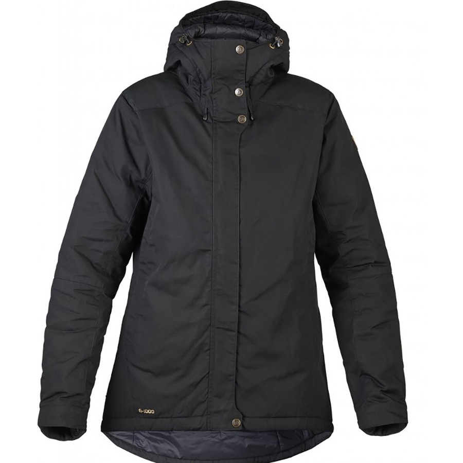 Dame Fjällräven | Fjallraven Womens Skogso Padded Jacket Sort (Black/550)