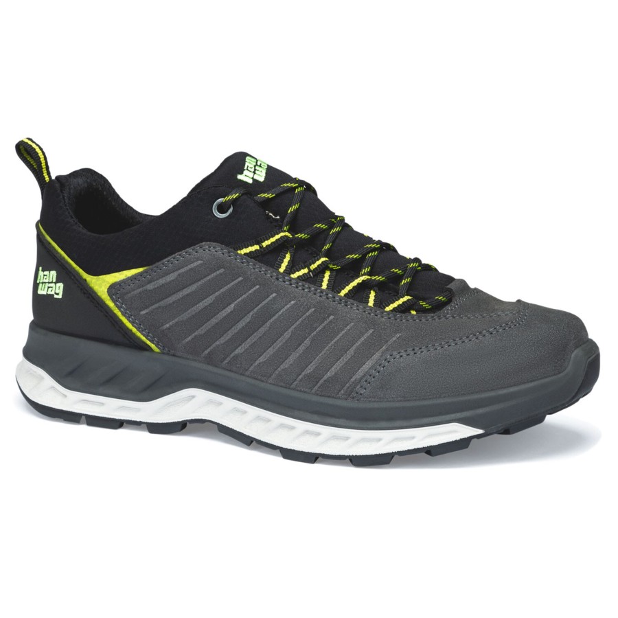 Fodtoj Hanwag | Hanwag Mens Blueridge Low Ll Gul (Asphalt/Yellow)