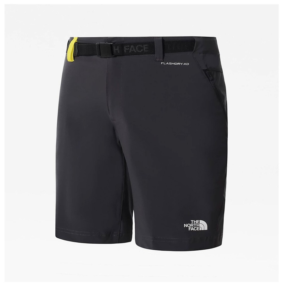 Herre The North Face | The North Face Mens Circadian Short Gra (Asphalt Grey/Acid Yellow)