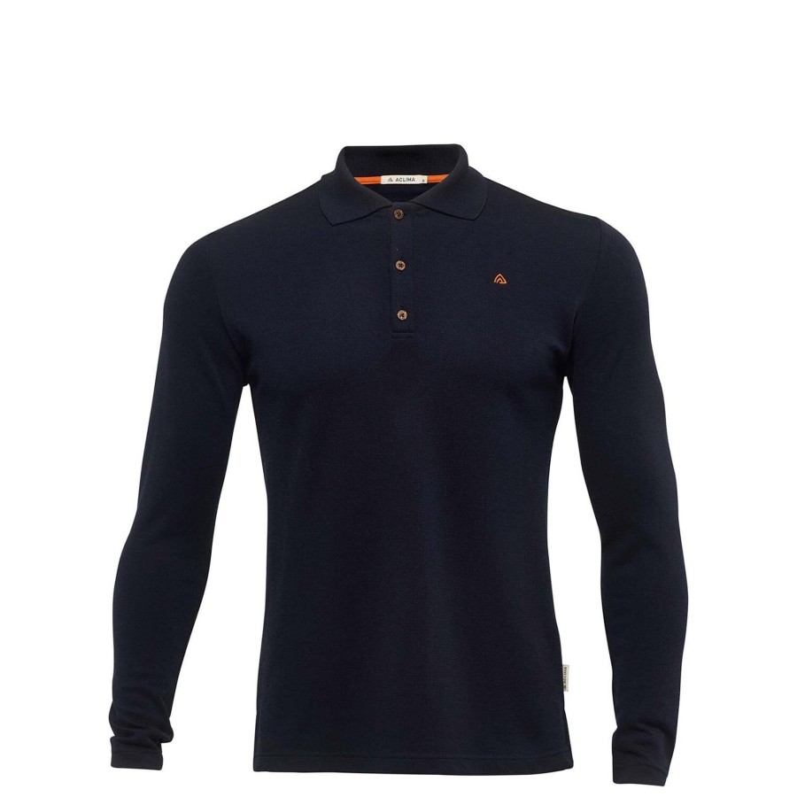 Herre Aclima | Aclima Mens Leisurewool Pique Longsleeve