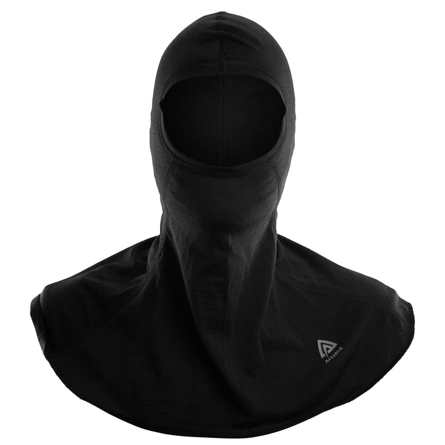 Herre Aclima | Aclima Lightwool Balaclava Sort (Jet Black)