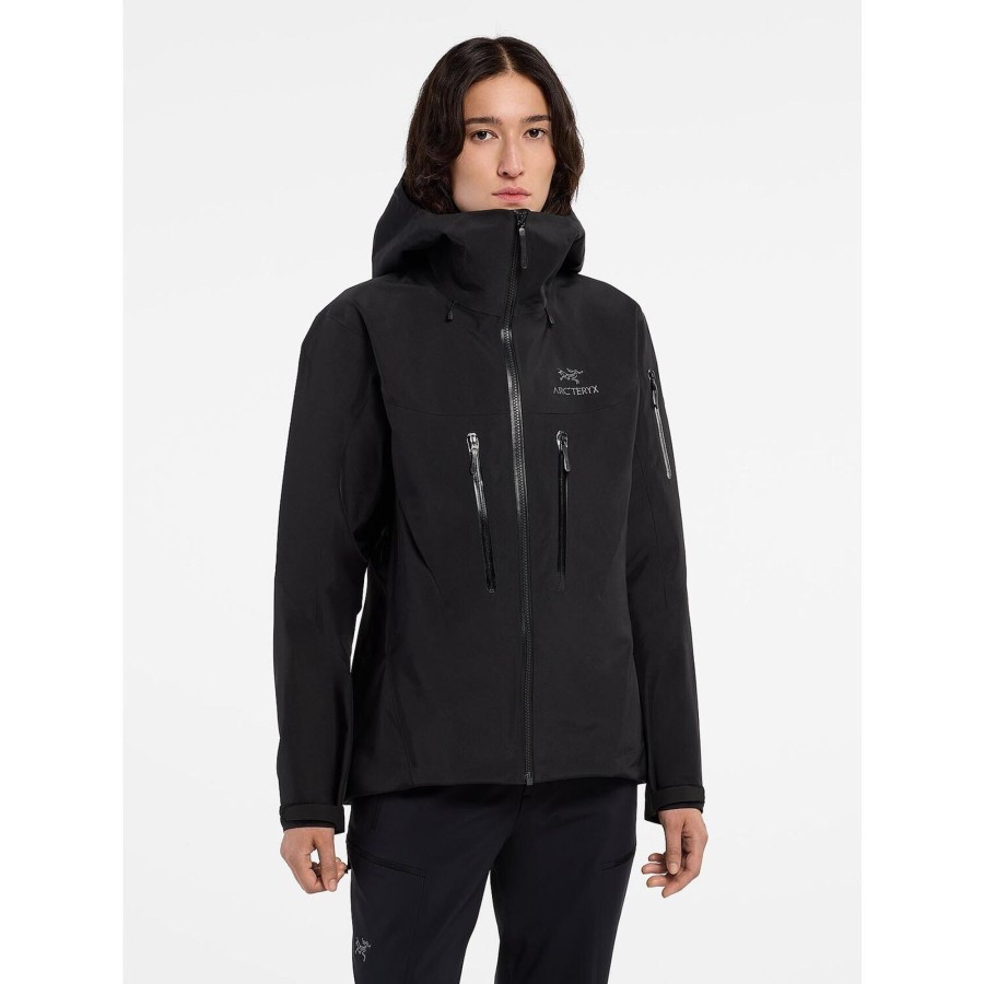 Dame Arc'teryx | Arcteryx Womens Alpha Sv Jacket Sort (Black)