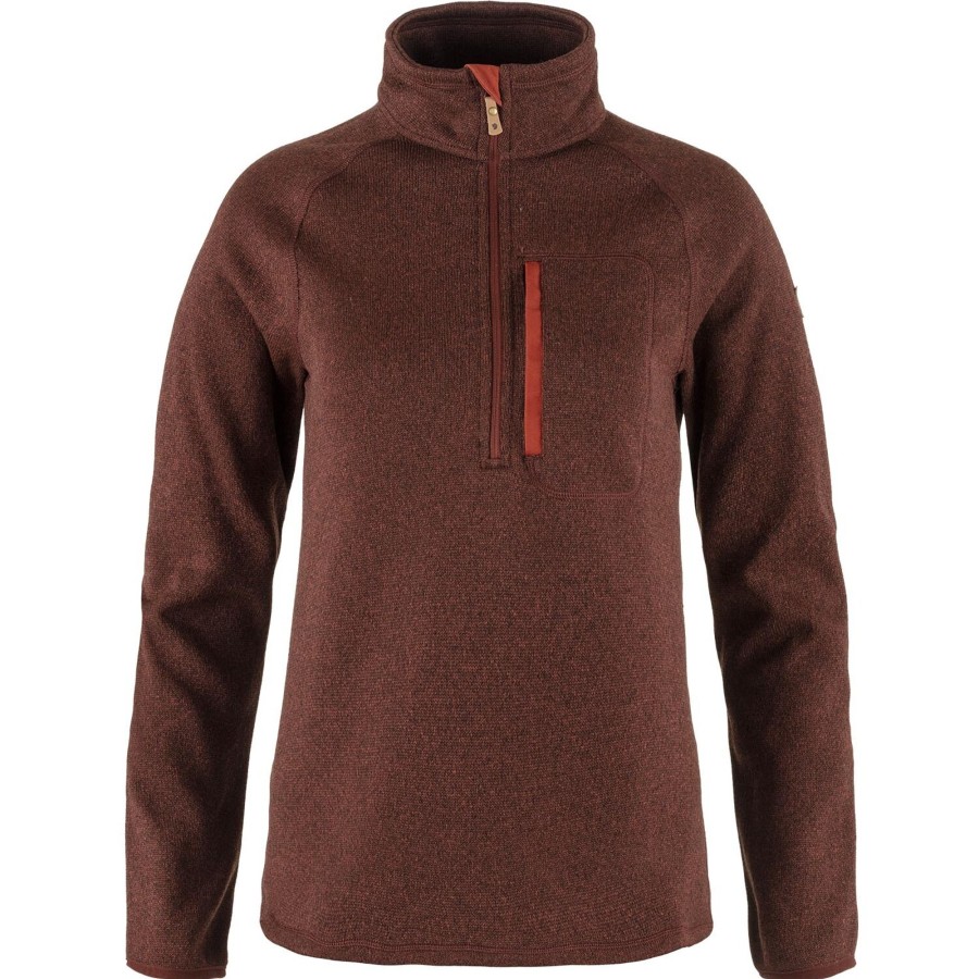 Dame Fjällräven | Fjallraven Womens Ovik Fleece Half Zip