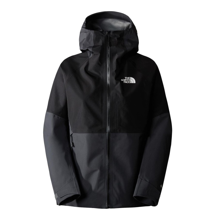 Dame The North Face | The North Face Womens Jazzi Gtx Jacket Gra (Asphalt Grey/Tnf Black)