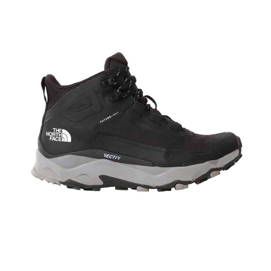 Fodtoj The North Face | The North Face Womens Vectiv Exploris Mid Futurelight Sort (Tnf Black/Meld Grey)