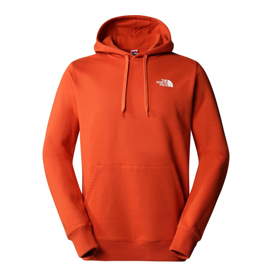 Herre The North Face | The North Face Mens Outdoor Graphic Hoodie Light Orange (Rusted Bronze)