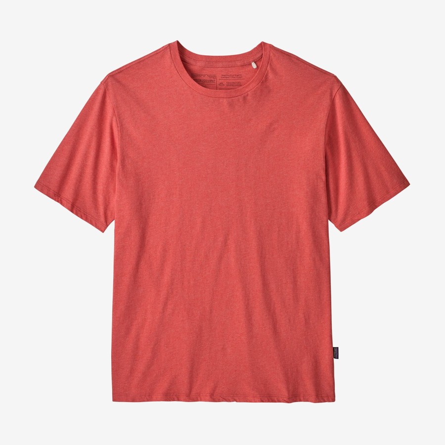 Herre Patagonia | Patagonia Mens Regenerative Organic Cotton Lw Tee Rod (Sumac Red)