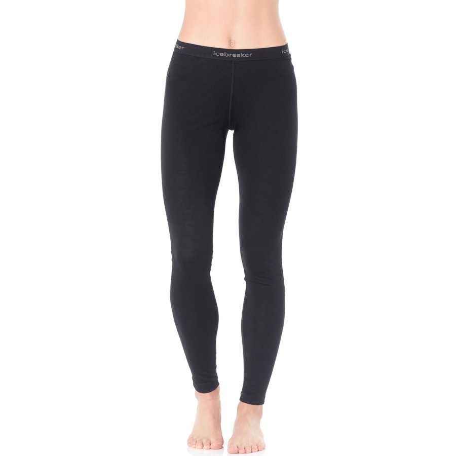 Dame Icebreaker | Icebreaker Womens 200 Oasis Leggings Sort (Black)