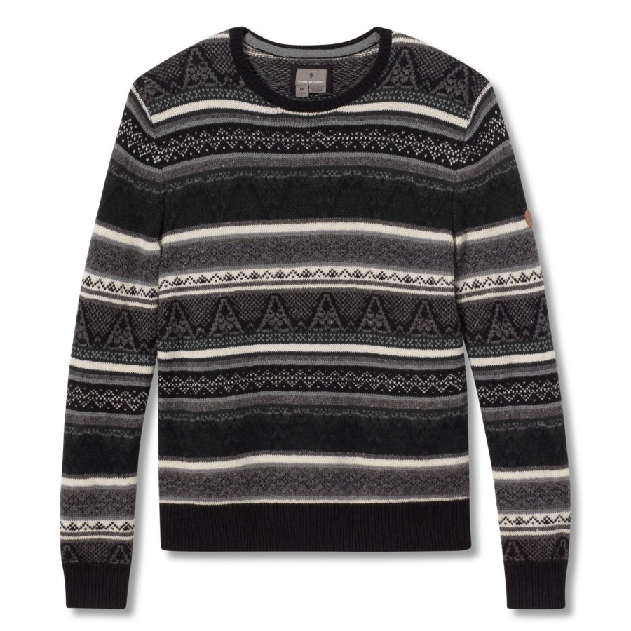 Herre Royal Robbins | Royal Robbins Mens Sequoia Sweater Sort (Jet Black)