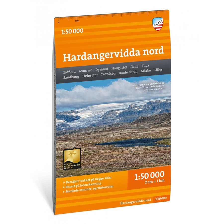 Udstyr Calazo | Calazo Turkart Hardangervidda Nord 1:50 000