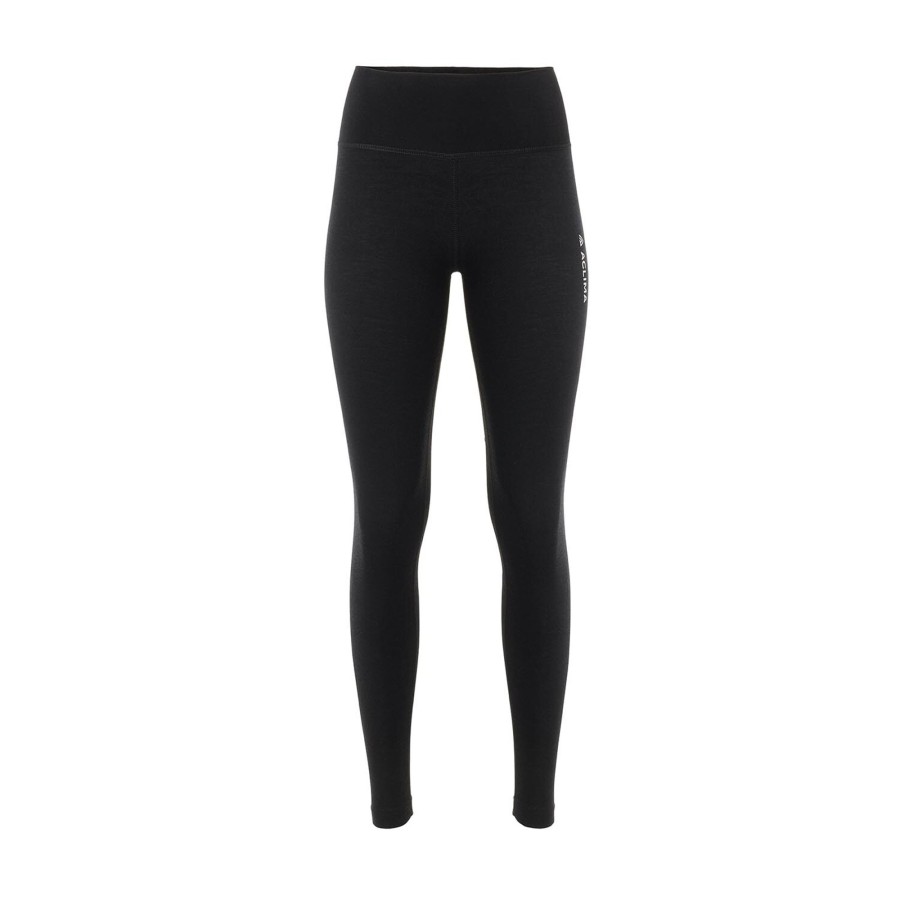 Dame Aclima | Aclima Womens Warmwool Longs High Waist Sort (Jet Black)