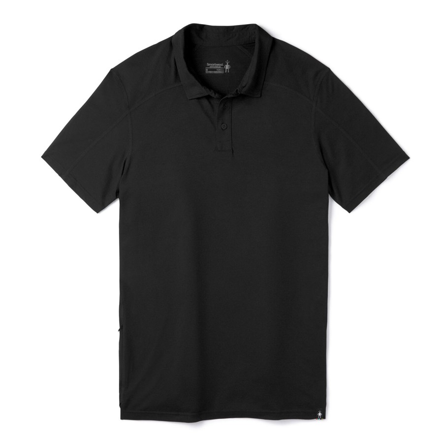 Herre Smartwool | Smartwool Mens Merino Sport 150 Polo Sort (Black)