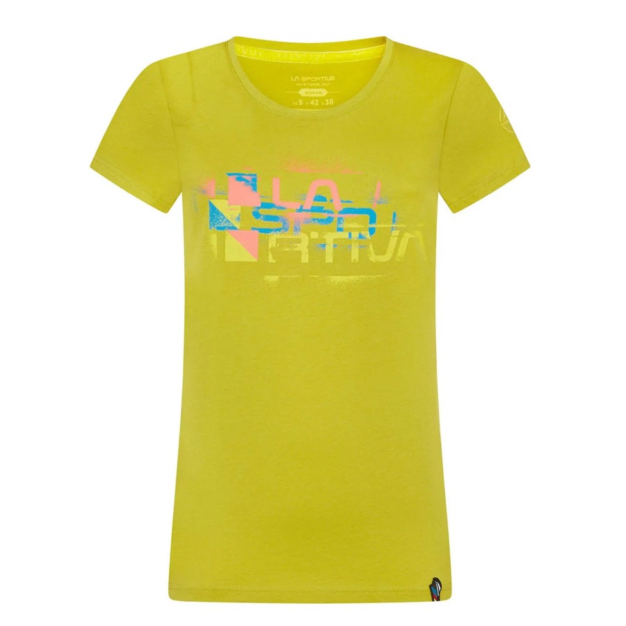 Dame La Sportiva | La Sportiva Womens Square Evo T-Shirt Gron (Kiwi)