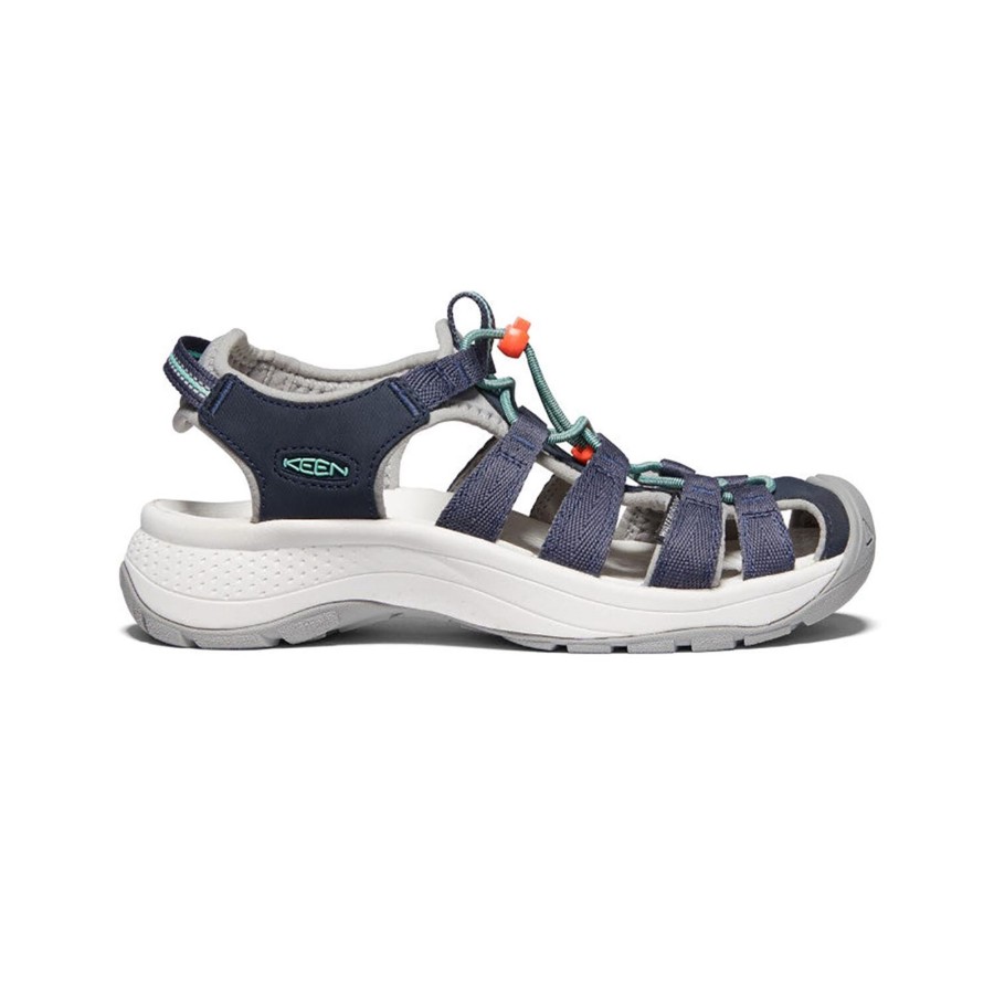 Fodtoj Keen | Keen Womens Astoria West Sandal Bla (Navy/Beveled Glass)