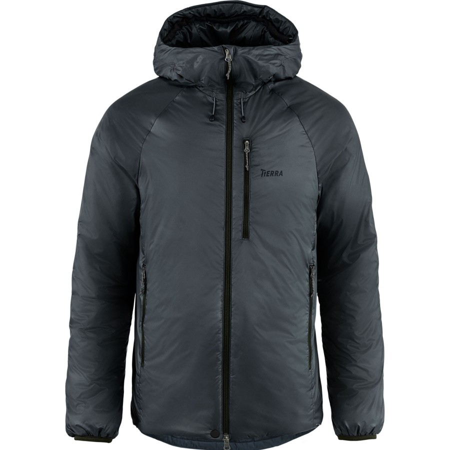 Herre Tierra | Tierra Mens Belay 120 Hood Jacket Gra (Pitch Gray)