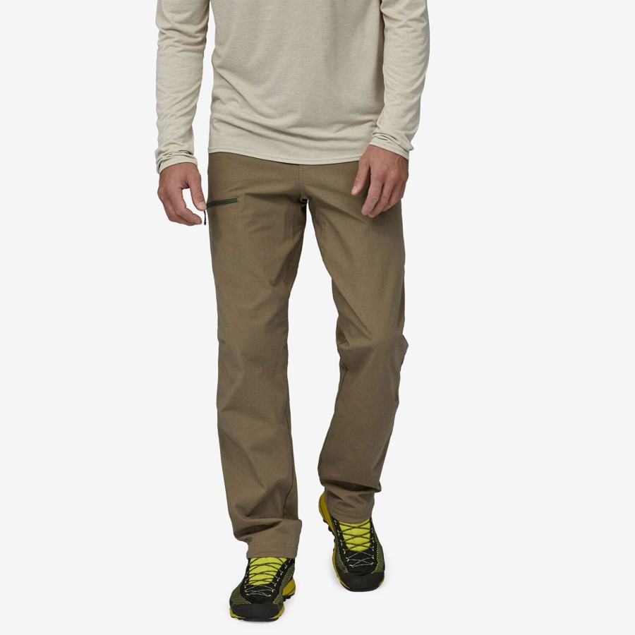 Herre Patagonia | Patagonia Mens Venga Rock Pants - Reg Brun (Sage Khaki)