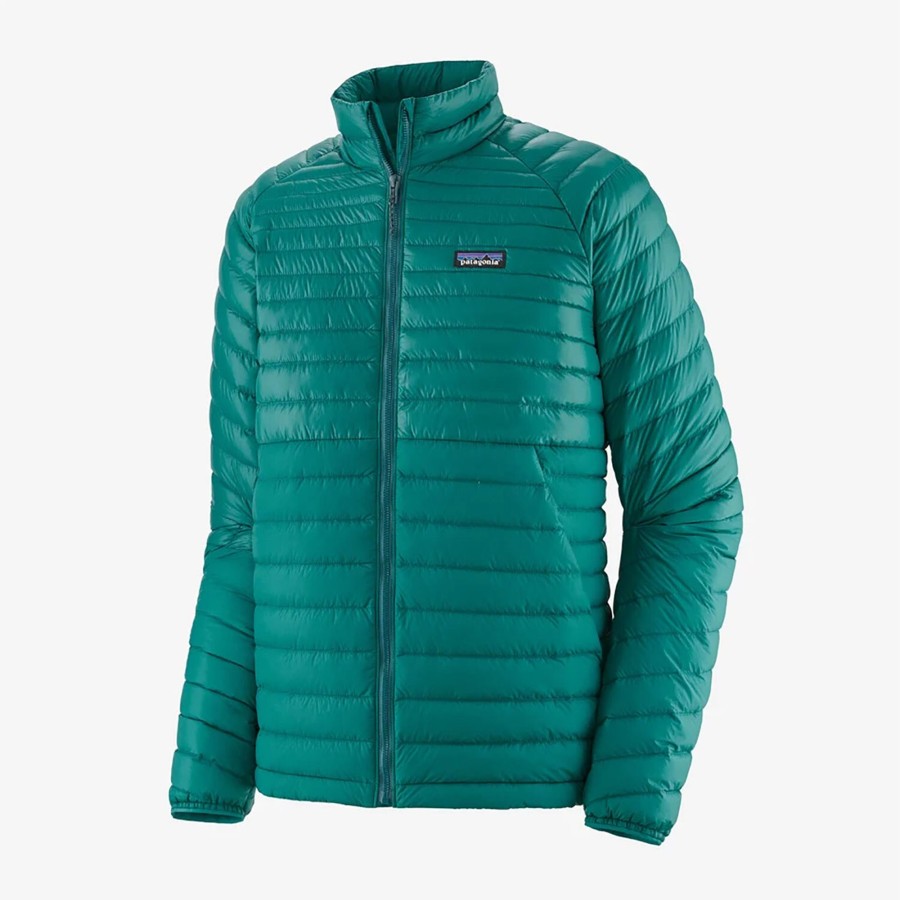 Herre Patagonia | Patagonia Mens Alplight Down Jacket Gron (Borealis Green)