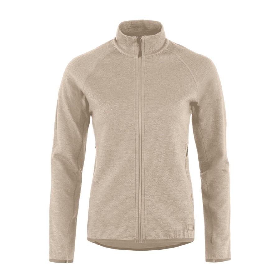 Dame Tierra | Tierra Womens Midlana 340 Merino Full Zip 2022 Model Beige (Sand)