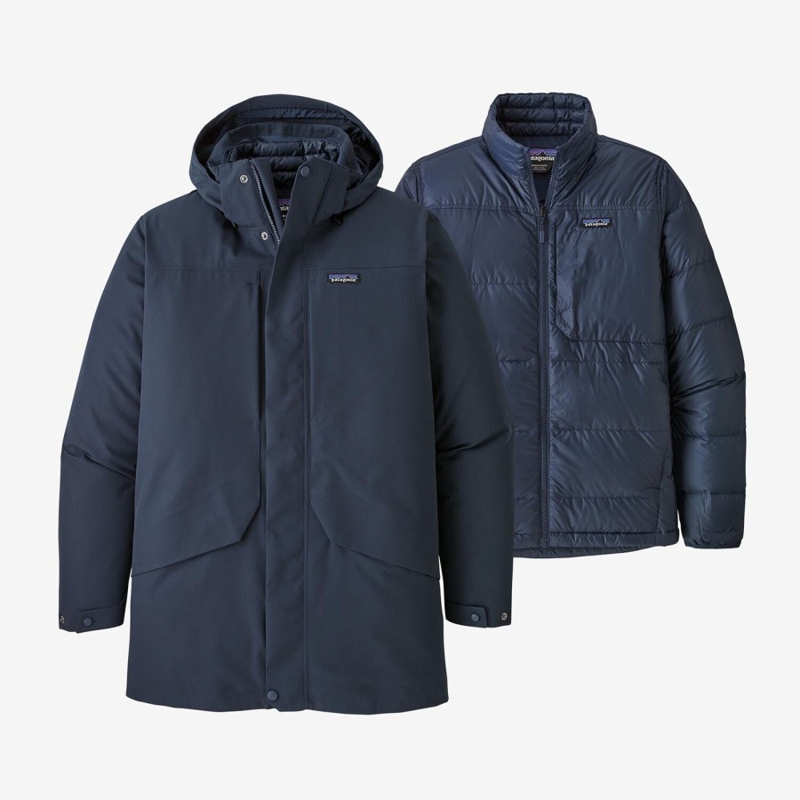 Herre Patagonia | Patagonia Mens Tres 3-In-1 Parka Bla (New Navy)