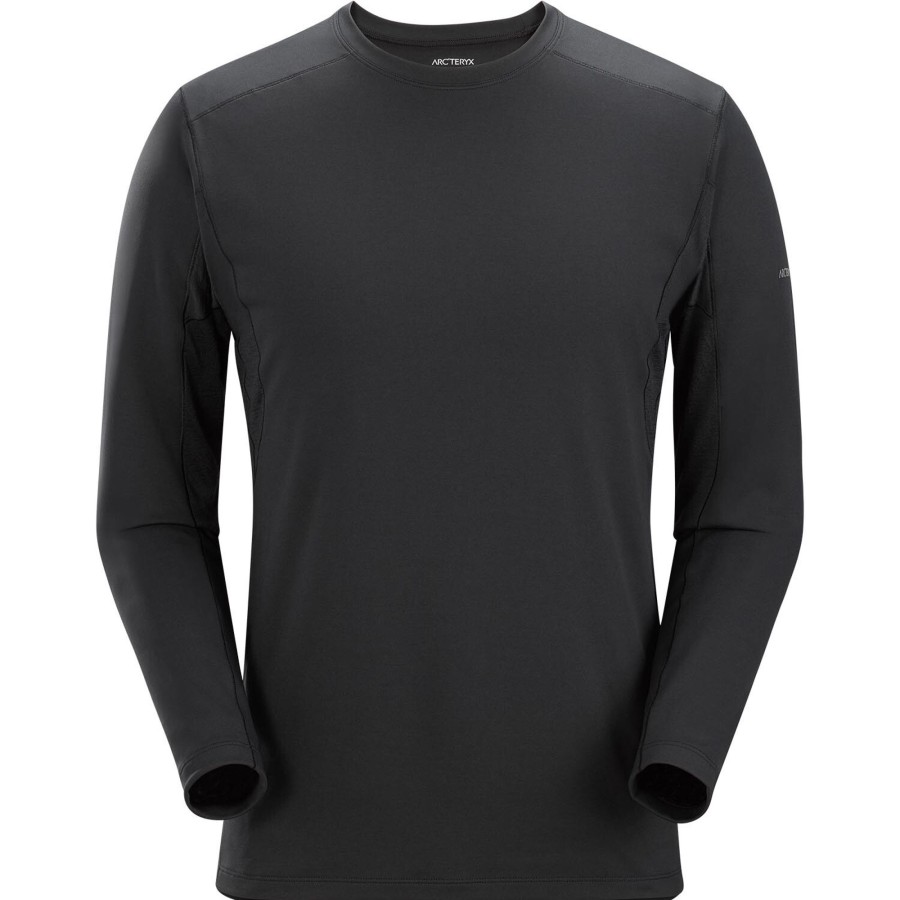 Herre Arc'teryx | Arcteryx Mens Rho Hybrid Crew Sort (Black)