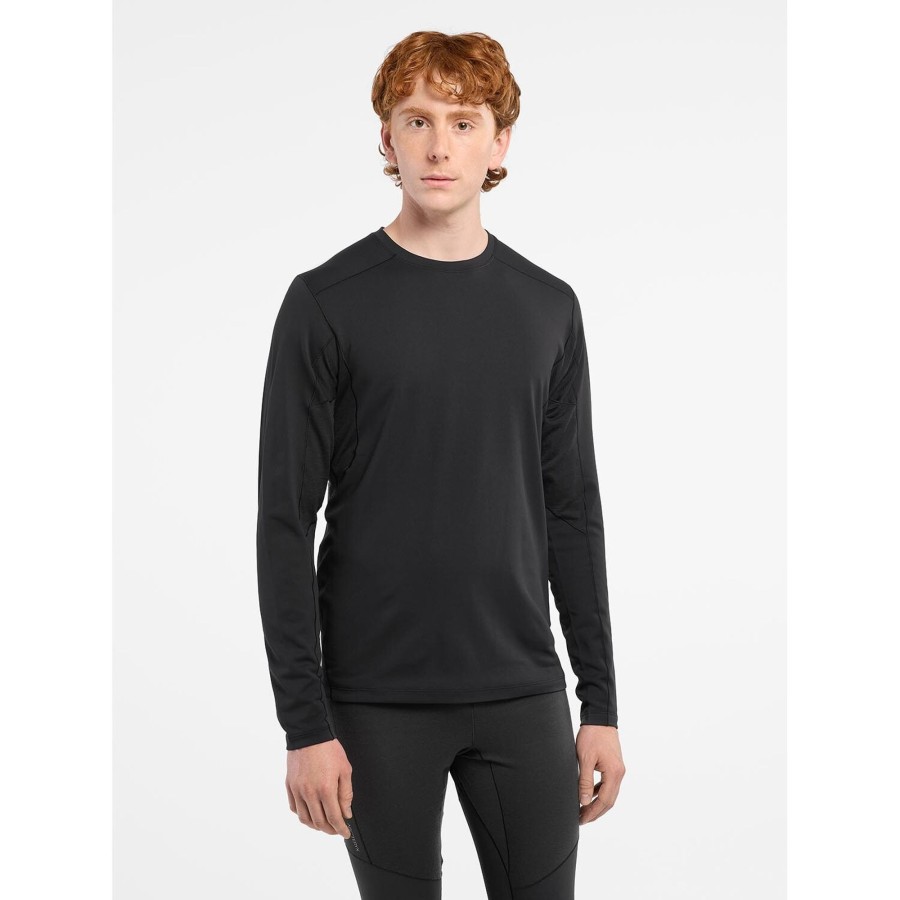 Herre Arc'teryx | Arcteryx Mens Rho Hybrid Crew Sort (Black)