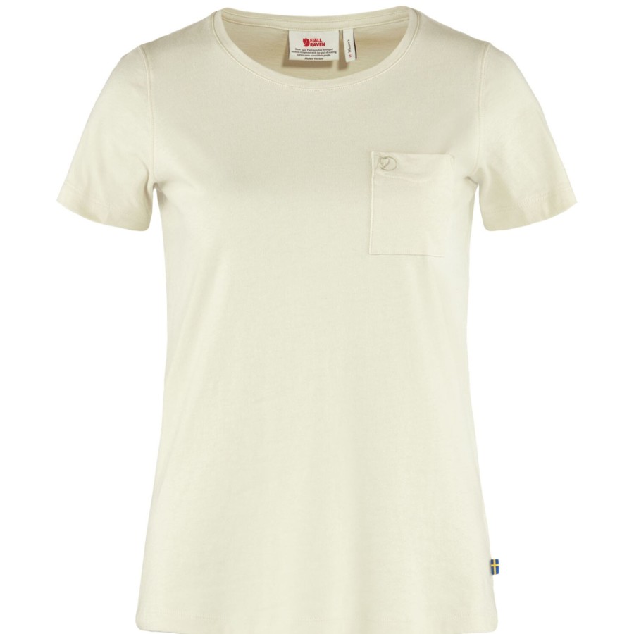 Dame Fjällräven | Fjallraven Womens Ovik T-Shirt Hvid (Chalk White/113)