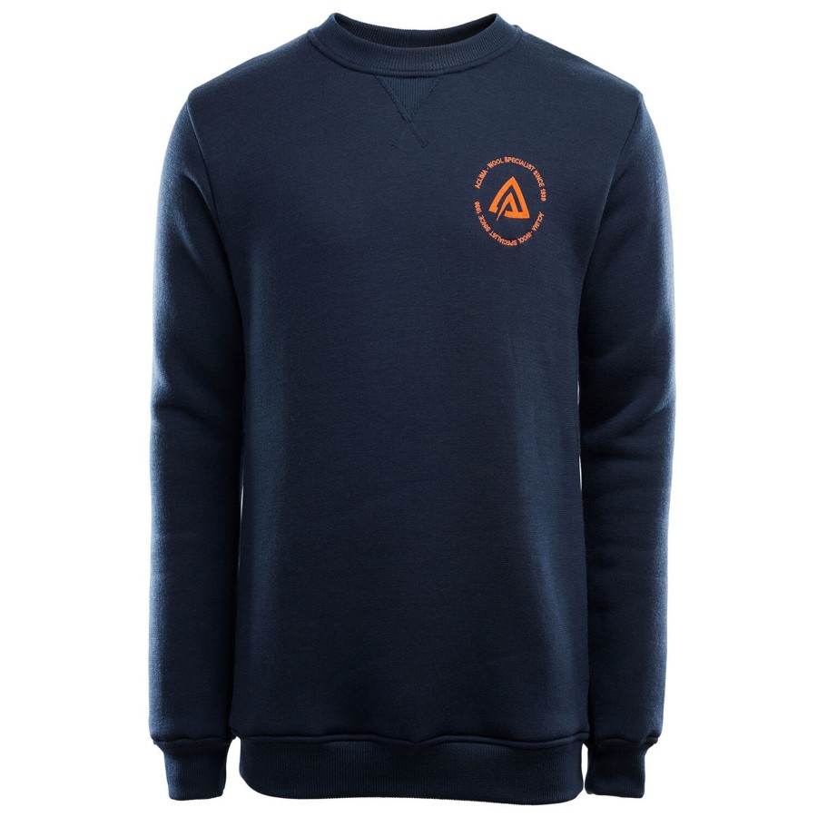 Herre Aclima | Aclima Mens Fleecewool Crew Neck Bla (Navy Blazer)