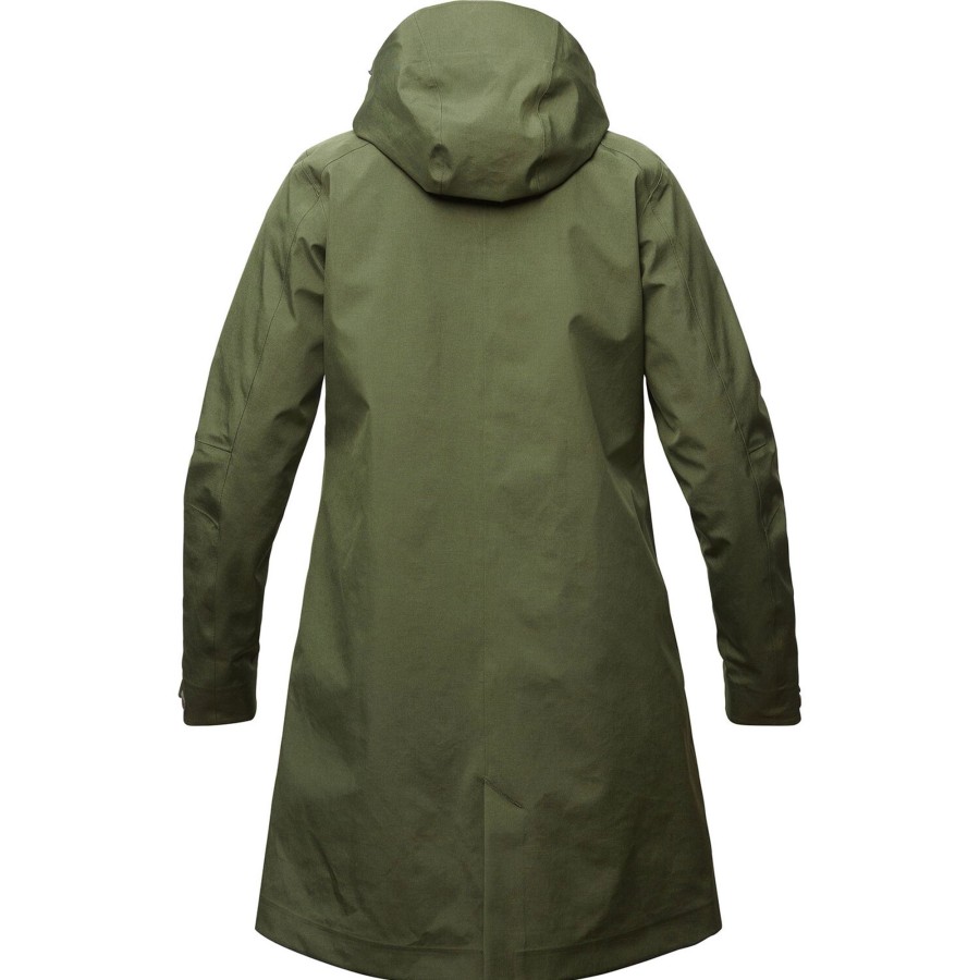 Dame Tierra | Tierra Womens Balmacaan 3L Coat Gron (Forest Night)