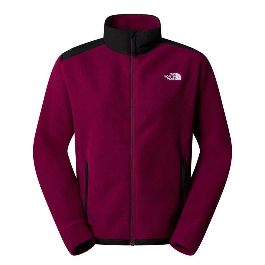 Dame The North Face | The North Face Womens Alpine Polartec 200 Full Zip Jacket Lilla (Boysenberry/Tnf Black)