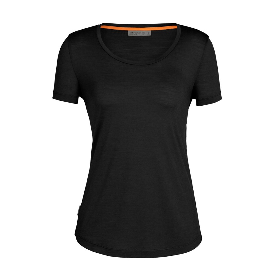 Dame Icebreaker | Icebreaker Womens Sphere Ii S/S Scoop Tee Sort (Black)