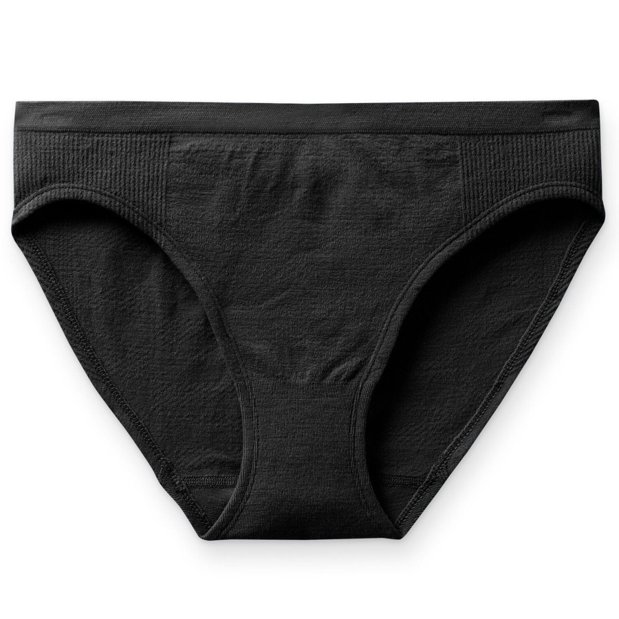 Dame Smartwool | Smartwool Womens Seamless Bikini Sort (Black)