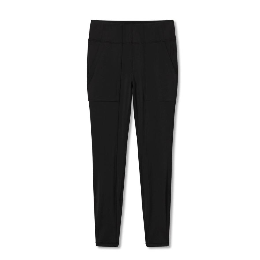 Dame Royal Robbins | Royal Robbins Womens Backcountry Pro 7/8 Legging Sort (Jet Black)