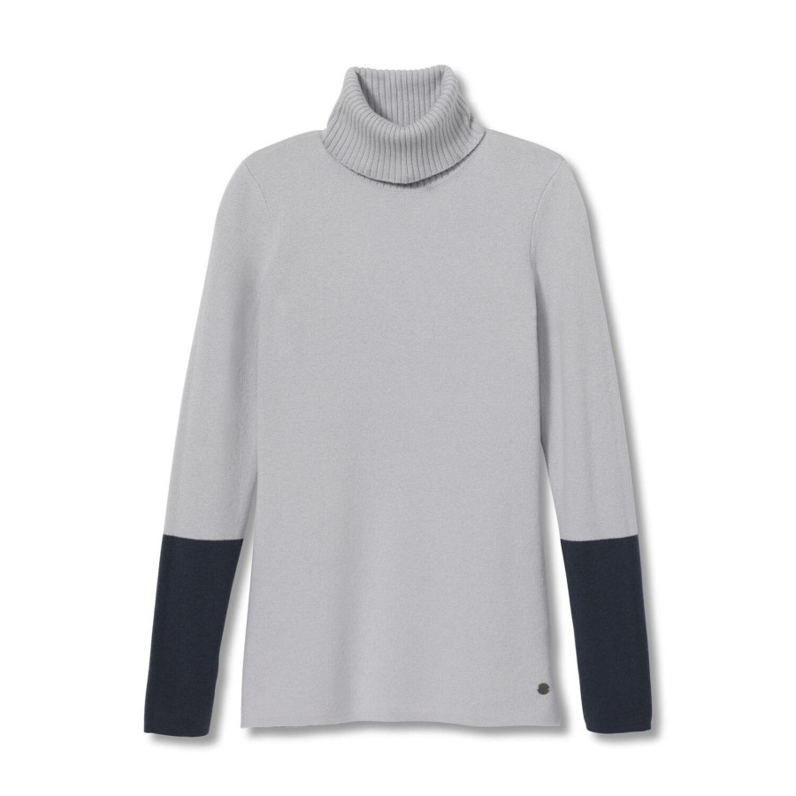 Dame Royal Robbins | Royal Robbins Womens All Season Merino Turtleneck Gra (Icy Grey)