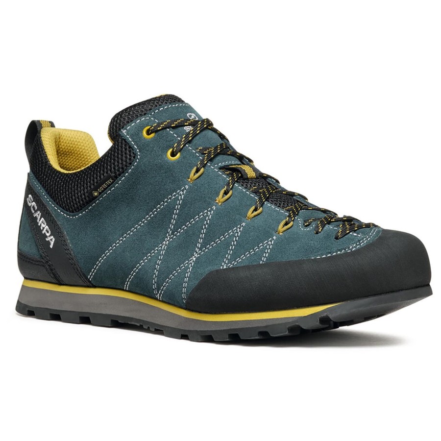 Fodtoj Scarpa | Scarpa Mens Crux Gtx Bla (Petrol/Mustard)