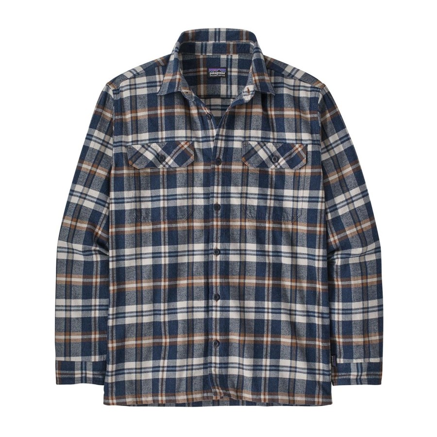 Herre Patagonia | Patagonia Mens L/S Organic Mw Fjord Flannel Shirt