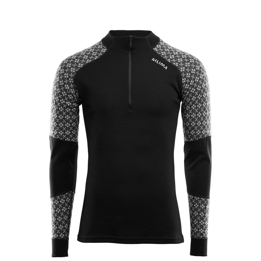 Herre Aclima | Aclima Mens Designwool Glitre Mock Neck