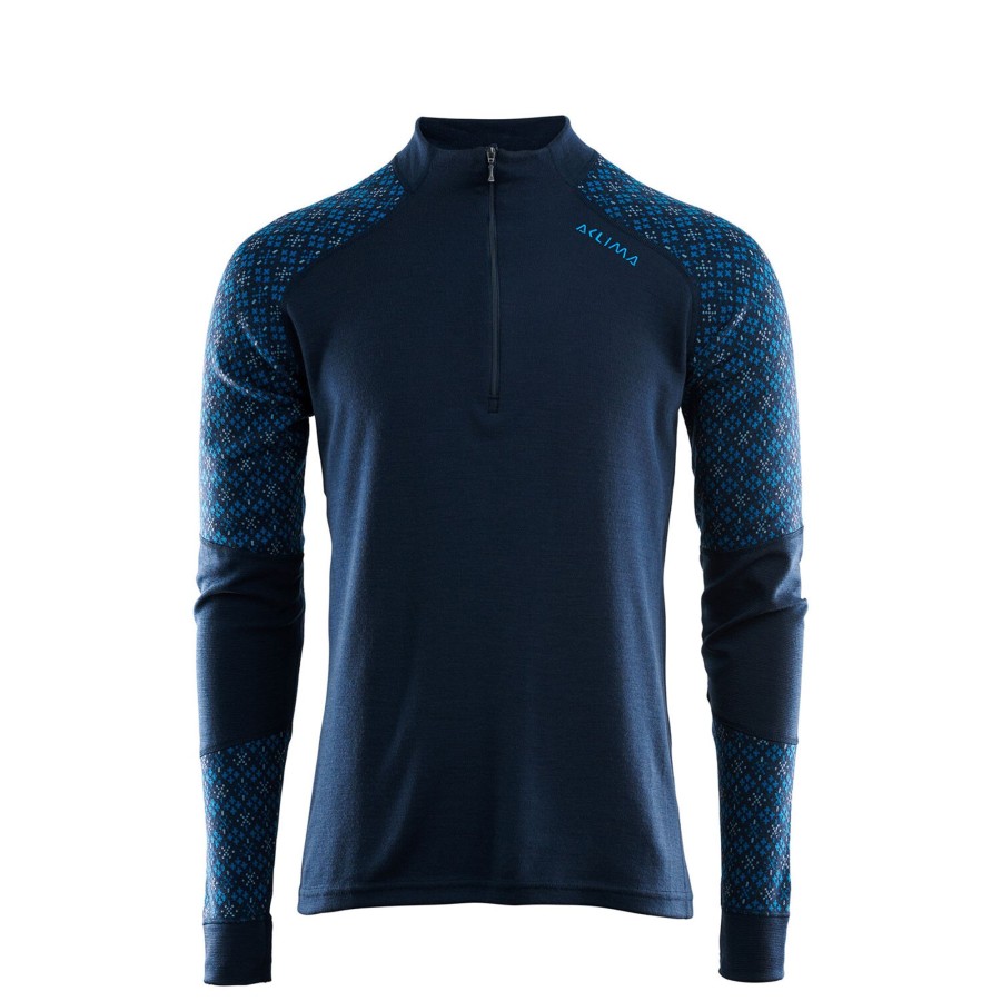 Herre Aclima | Aclima Mens Designwool Glitre Mock Neck