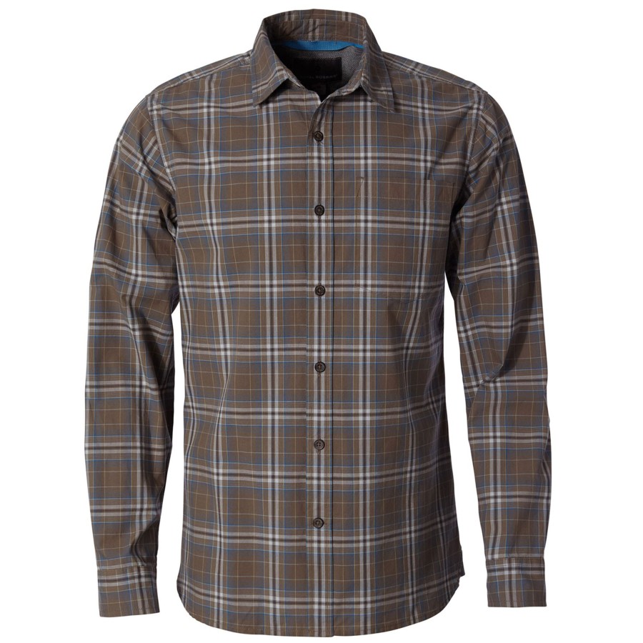 Herre Royal Robbins | Royal Robbins Mens Trouvaille Plaid L/S Brun (Falcon)