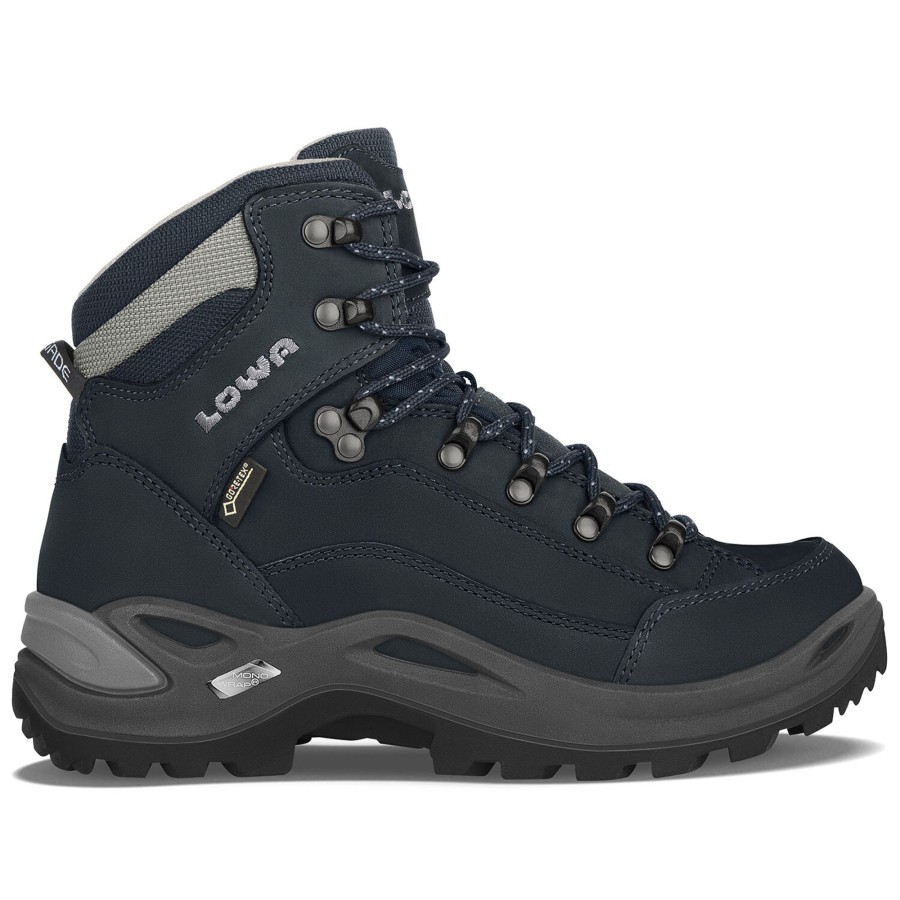 Fodtoj Lowa | Lowa Womens Renegade Gtx Mid Bla (Navy/Grey)