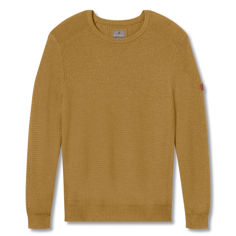 Herre Royal Robbins | Royal Robbins Mens All Season Merino Sweater Brun (Wood Thrush)