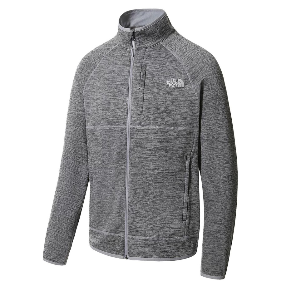 Herre The North Face | The North Face Mens Canyonlands 1/2 Zip Gra (Tnf Medium Grey Heather)