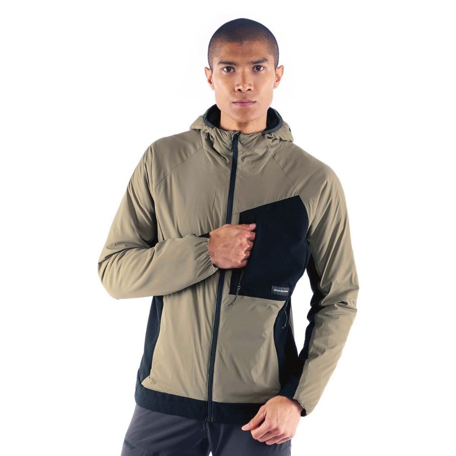 Herre Artilect | Artilect Mens Darkstart Fusion Jacket Beige (Clay/Black)