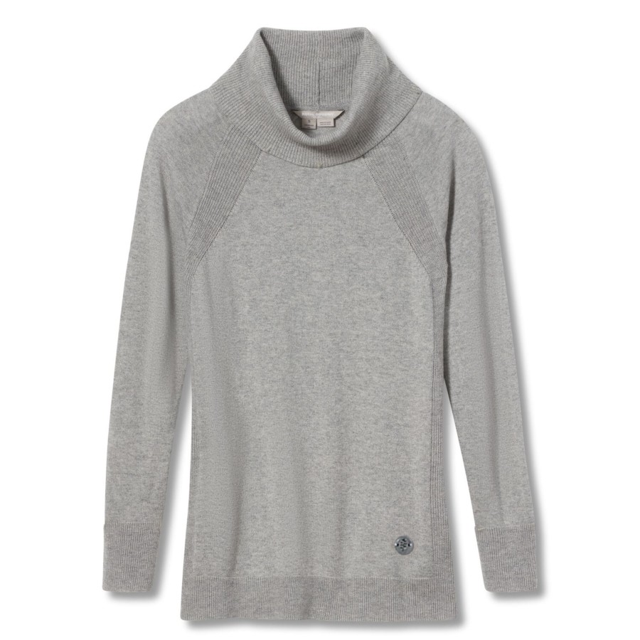 Dame Royal Robbins | Royal Robbins Womens Westlands Funnel Neck Gra (River Rock Htr)